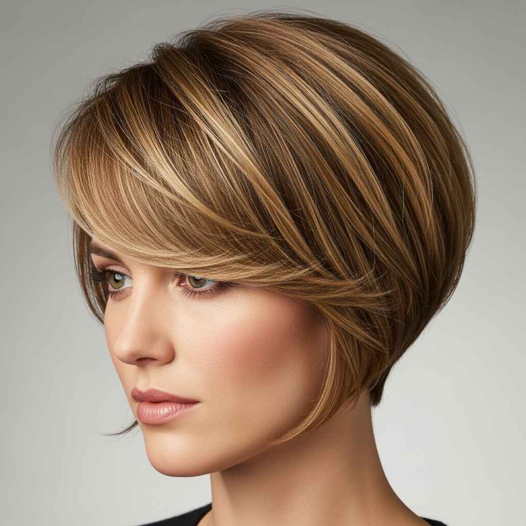 1. Long Pixie with Side-Swept Bangs.