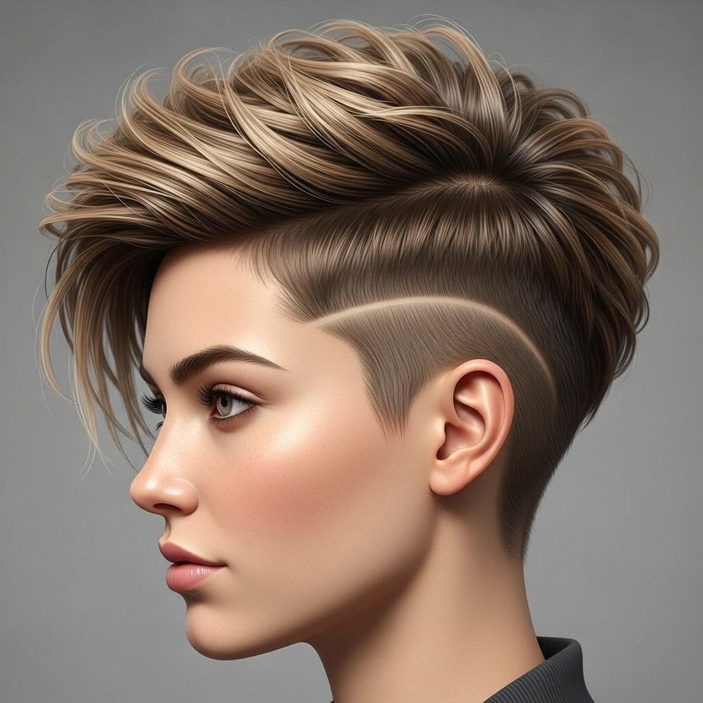 Undercut Pixie with Volume hairstyle