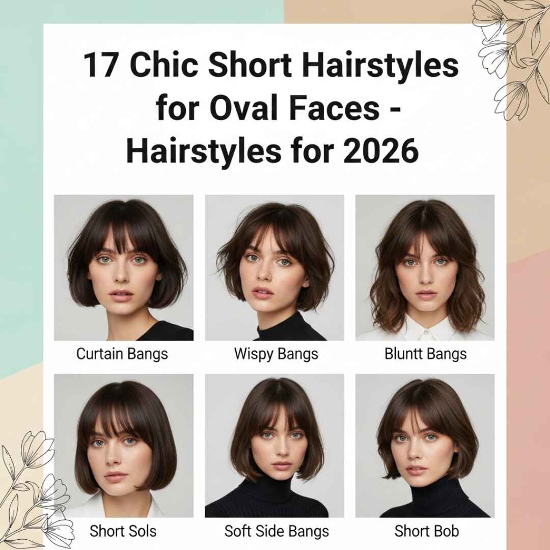 17 Chic Short Hairstyles for Oval Faces in 2026.