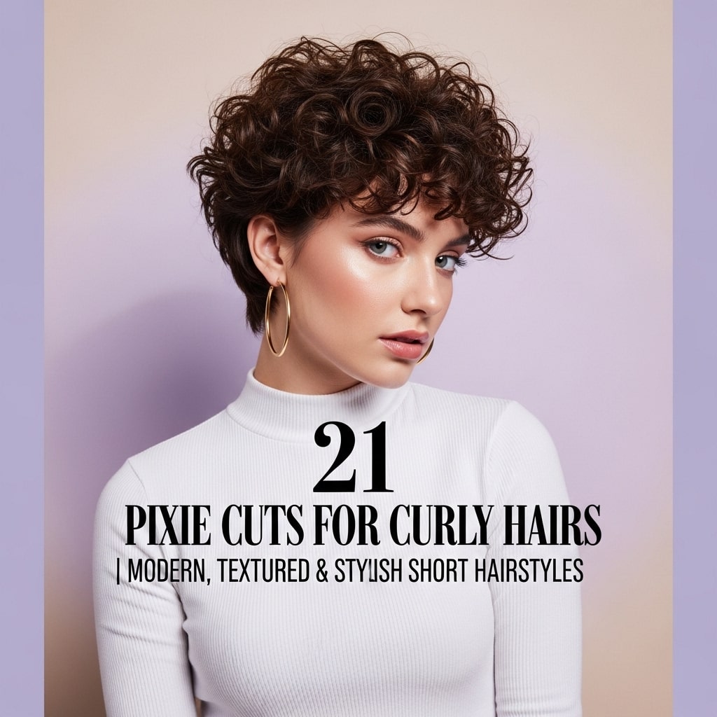 21 Pixie Cuts for Curly Hairs Modern, Textured & Stylish Short Hairstyles.