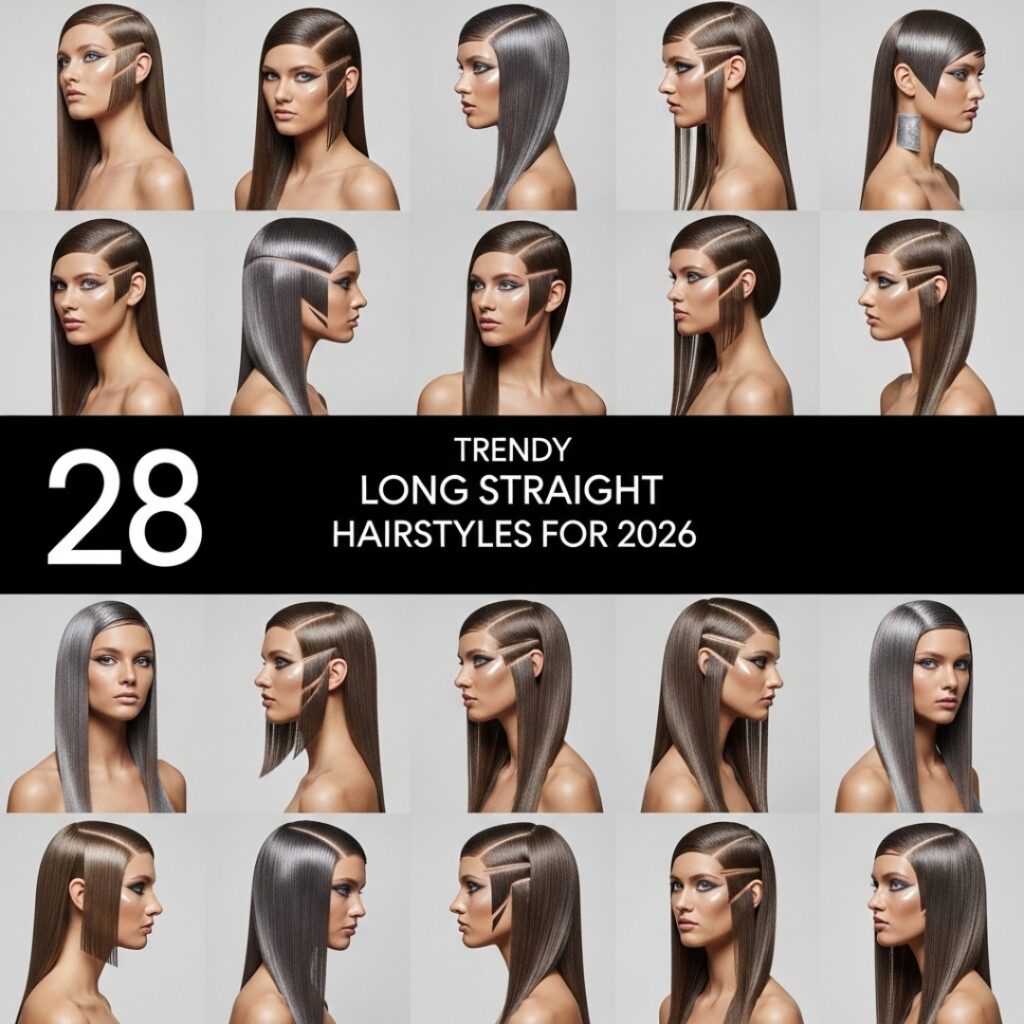 28 Trendy Long Straight Haircuts & Hairstyles for 2026 (Expert Guide)