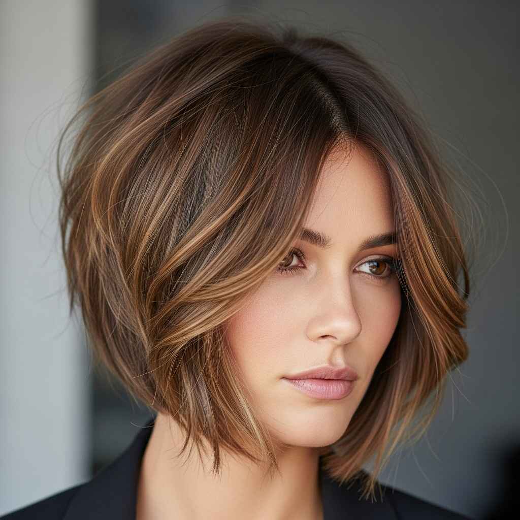 7. Chopped Bob with Texture