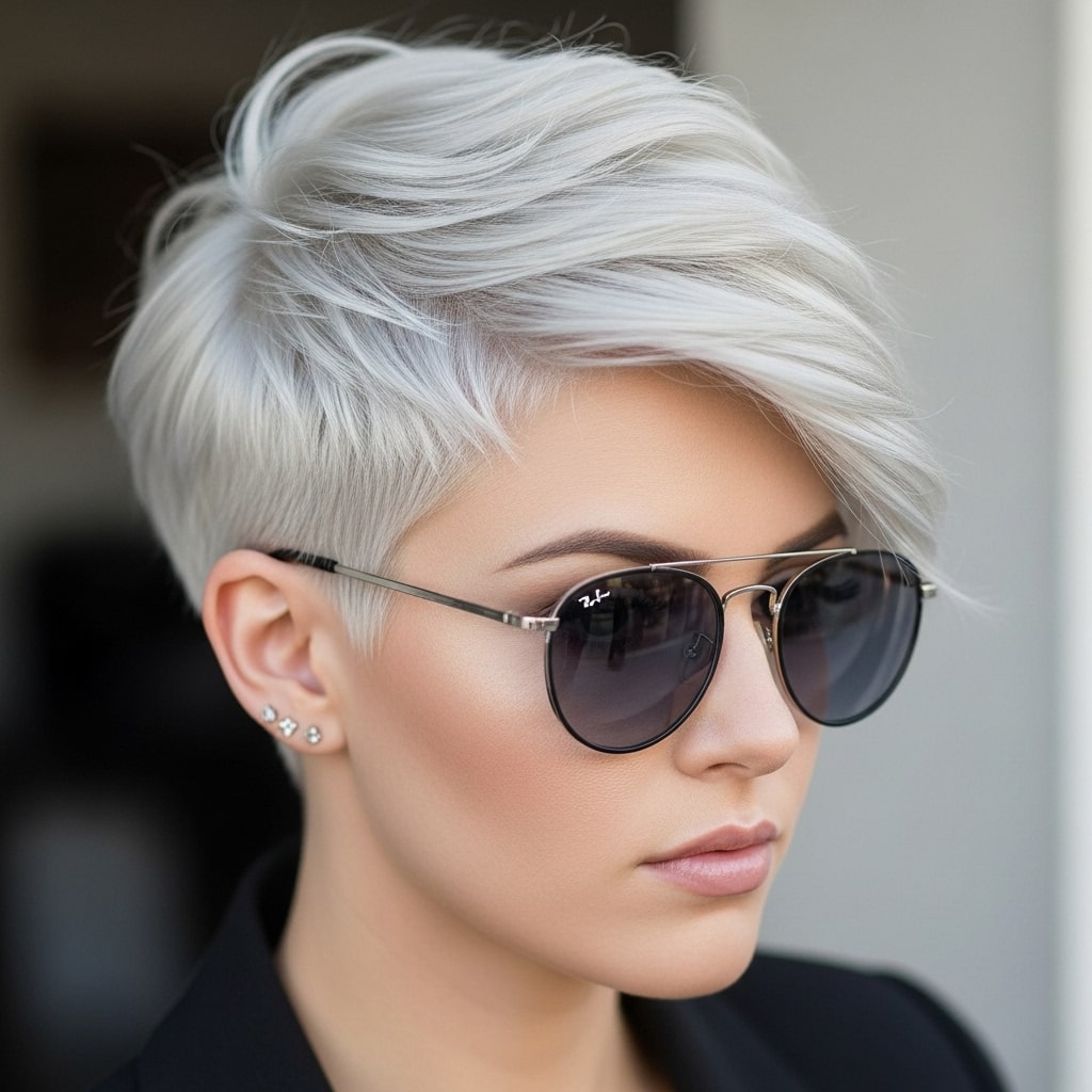 Bleached Pixie hairstyle