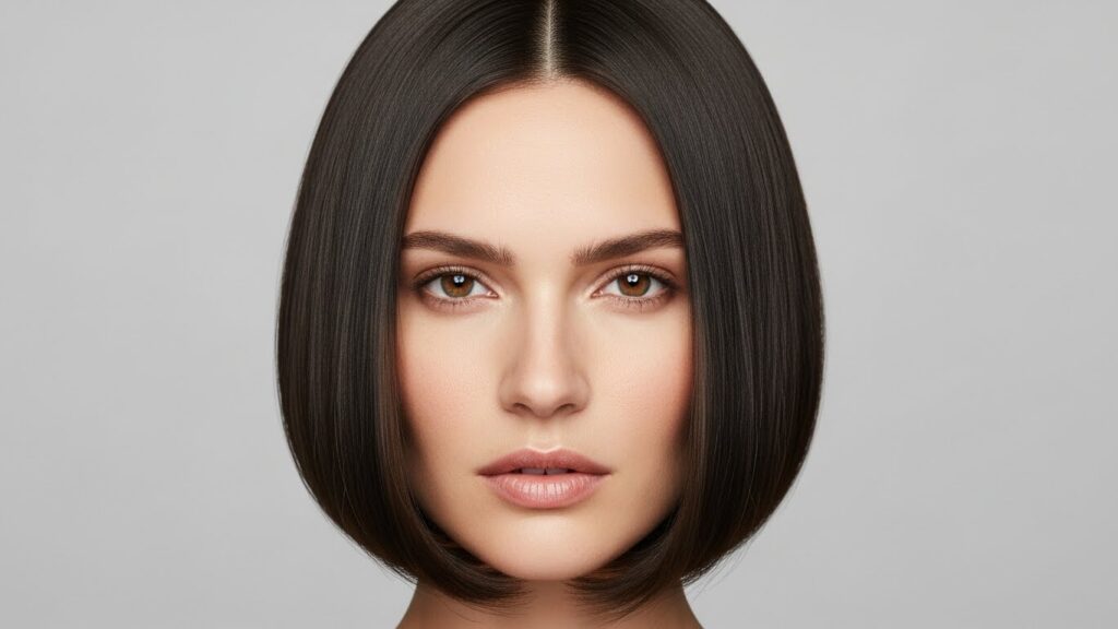 Chin-Length Bob Haircut.