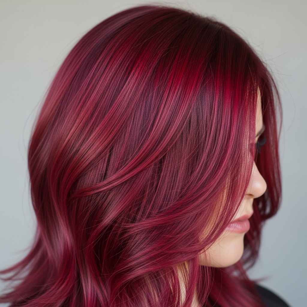Cranberry Spritz Hair Color.