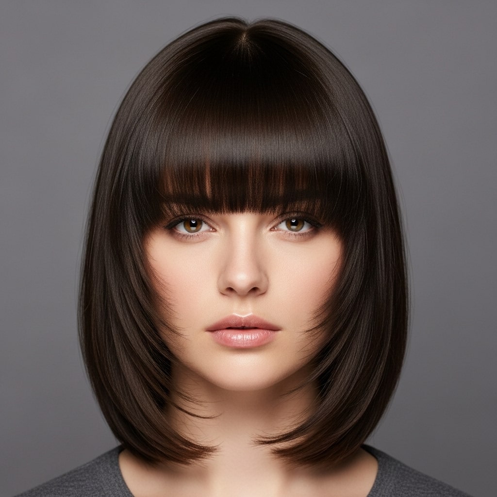 Full-On Fringe Hair style