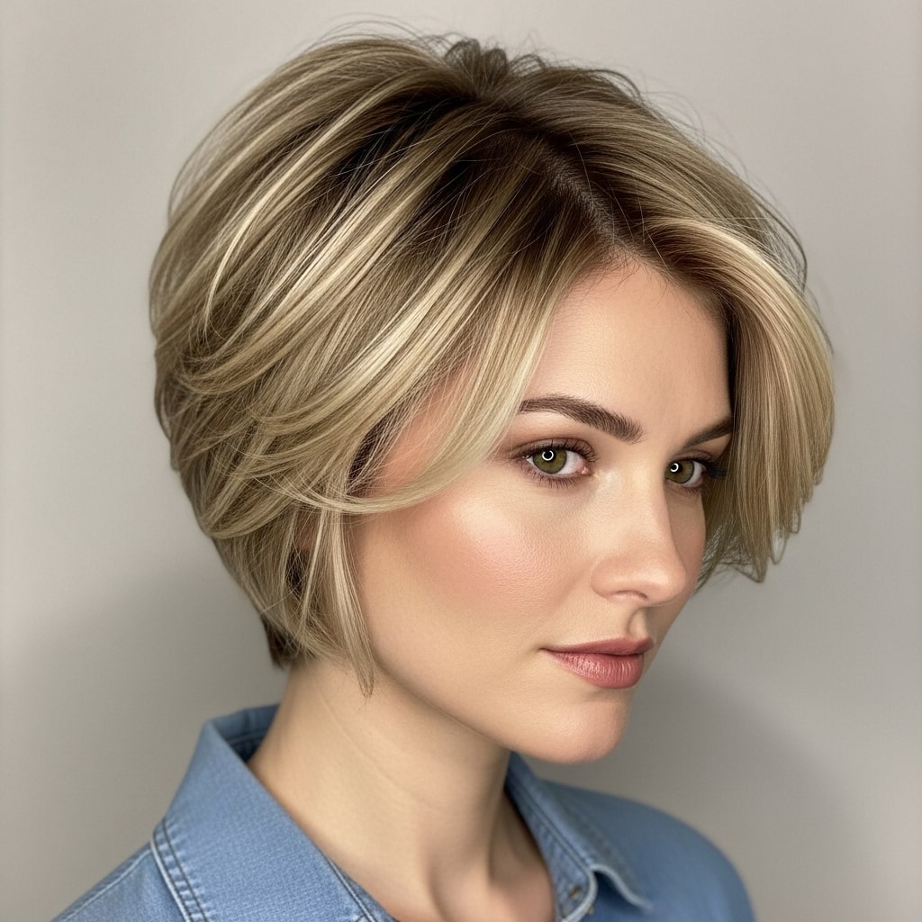 Grown-Out Pixie hairstyle.