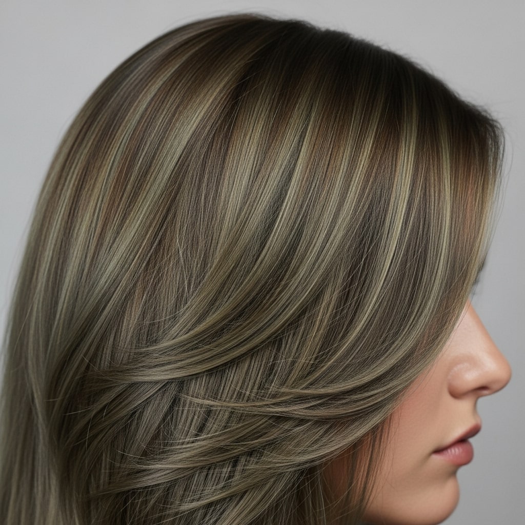 Khaki Brown Hair Color.