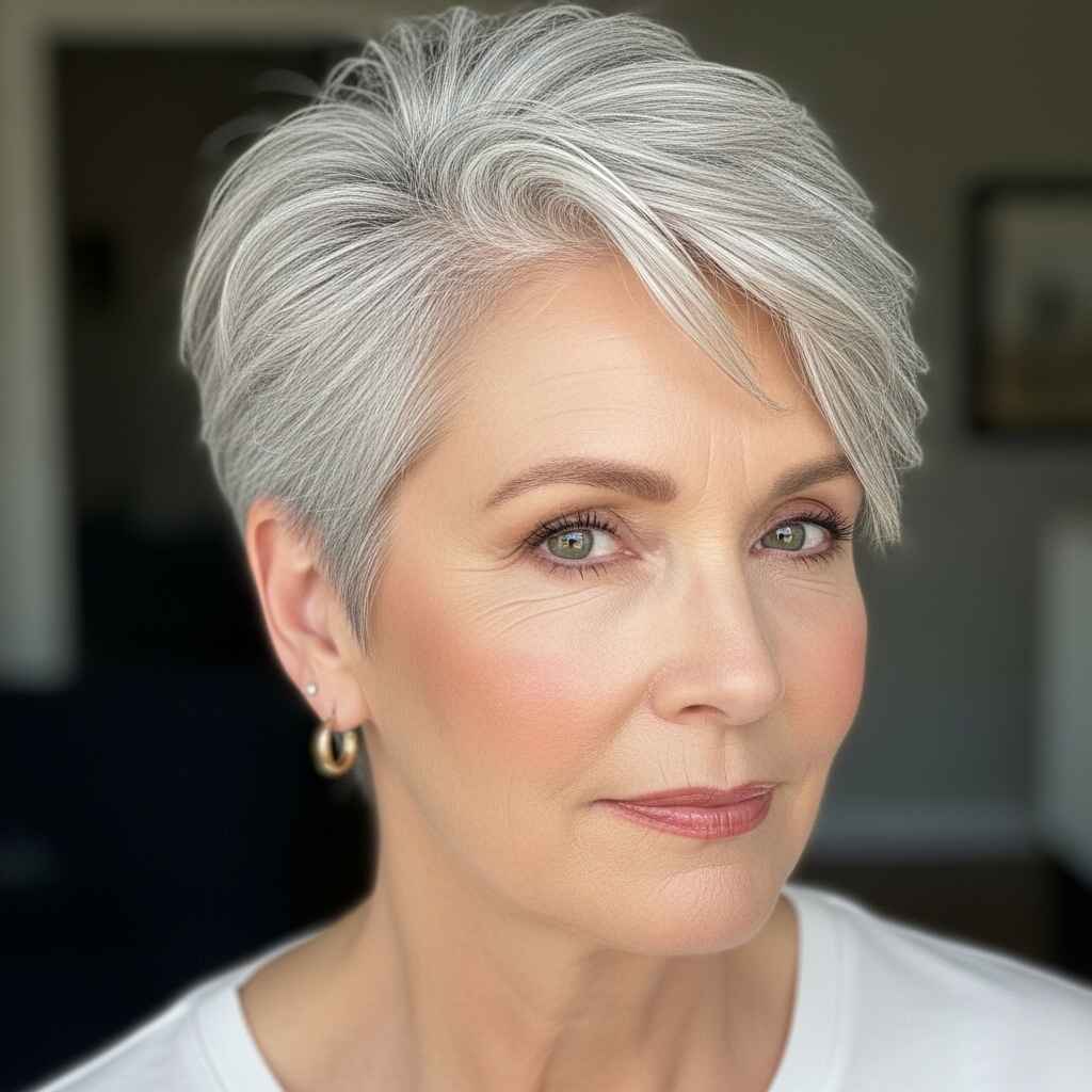 Piece-y Undercut Style hairstyle.