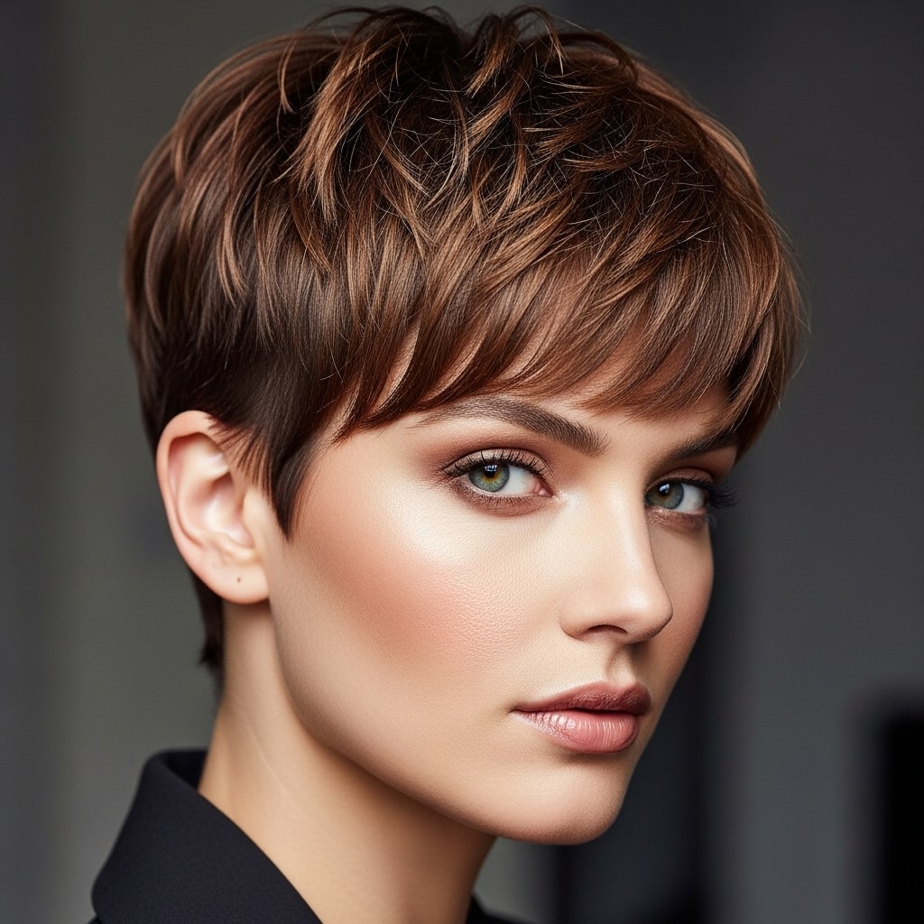 Pixie with Choppy Bangs hairstyle