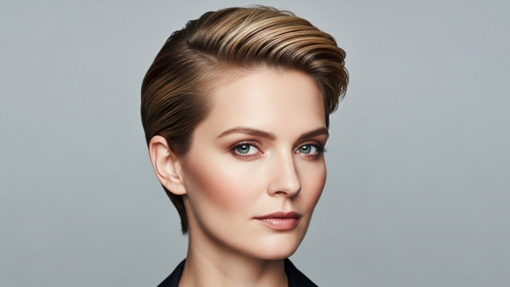 Polished Pixie hair.