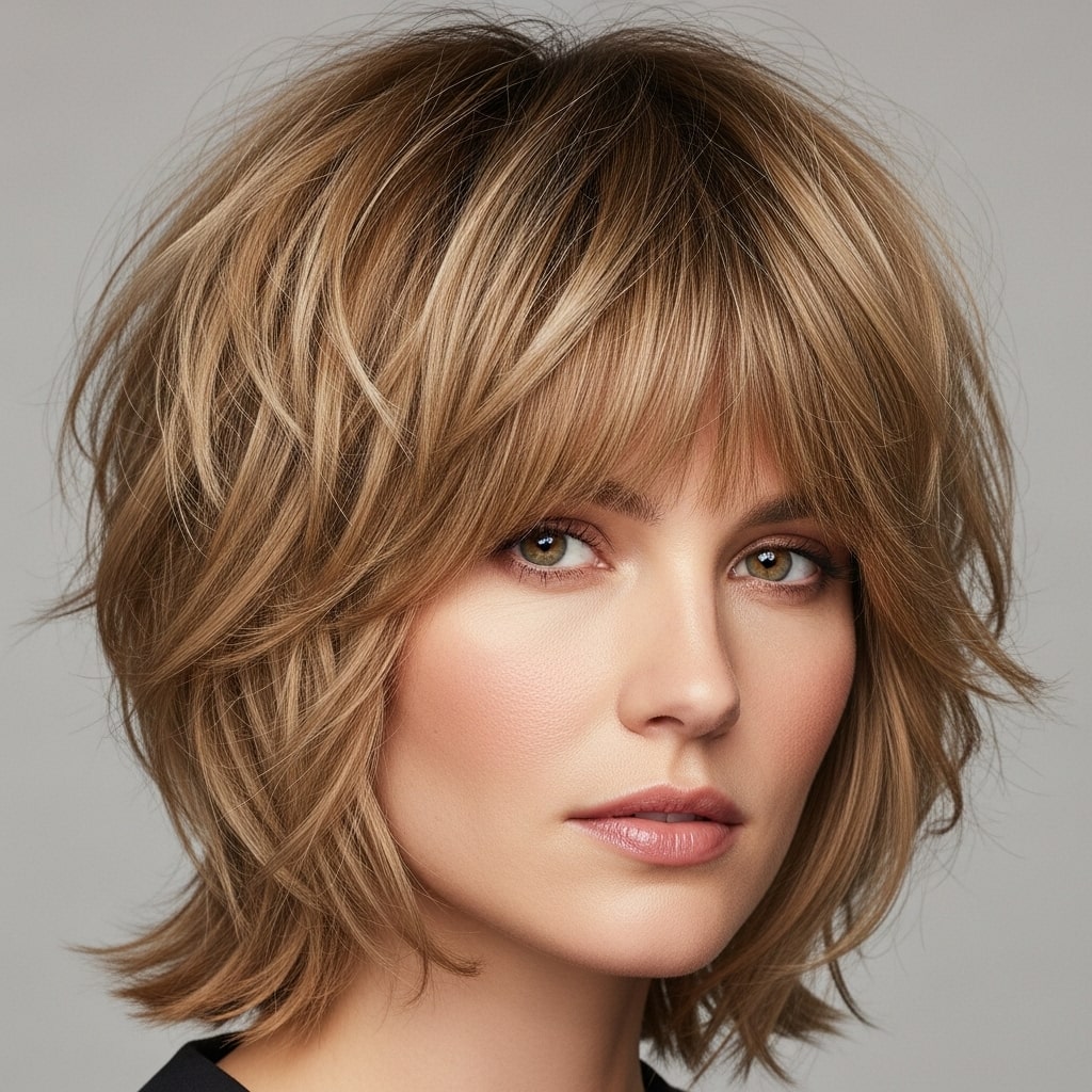 Short Shag with Bangs