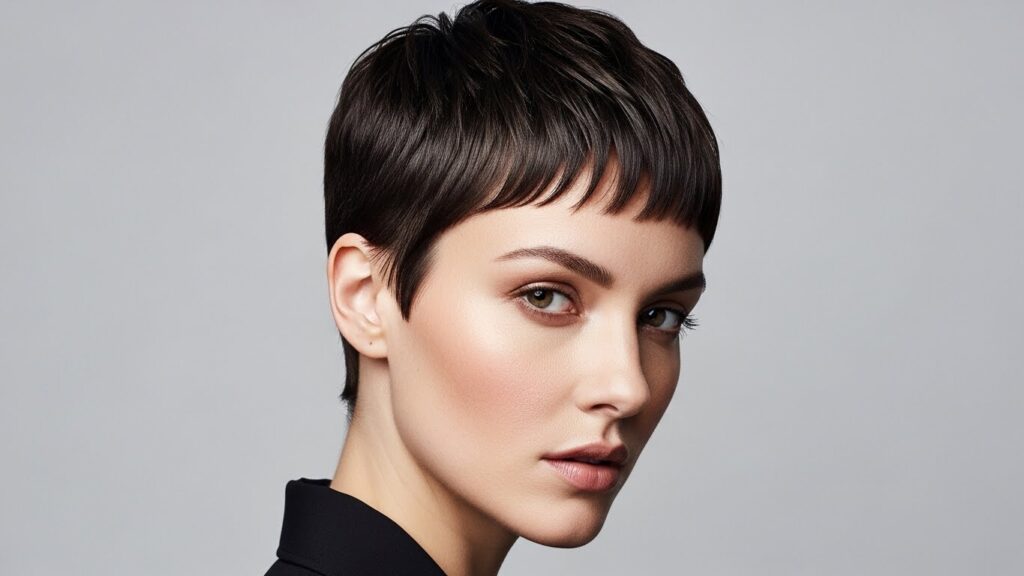 Super-Short Pixie Haircut.
