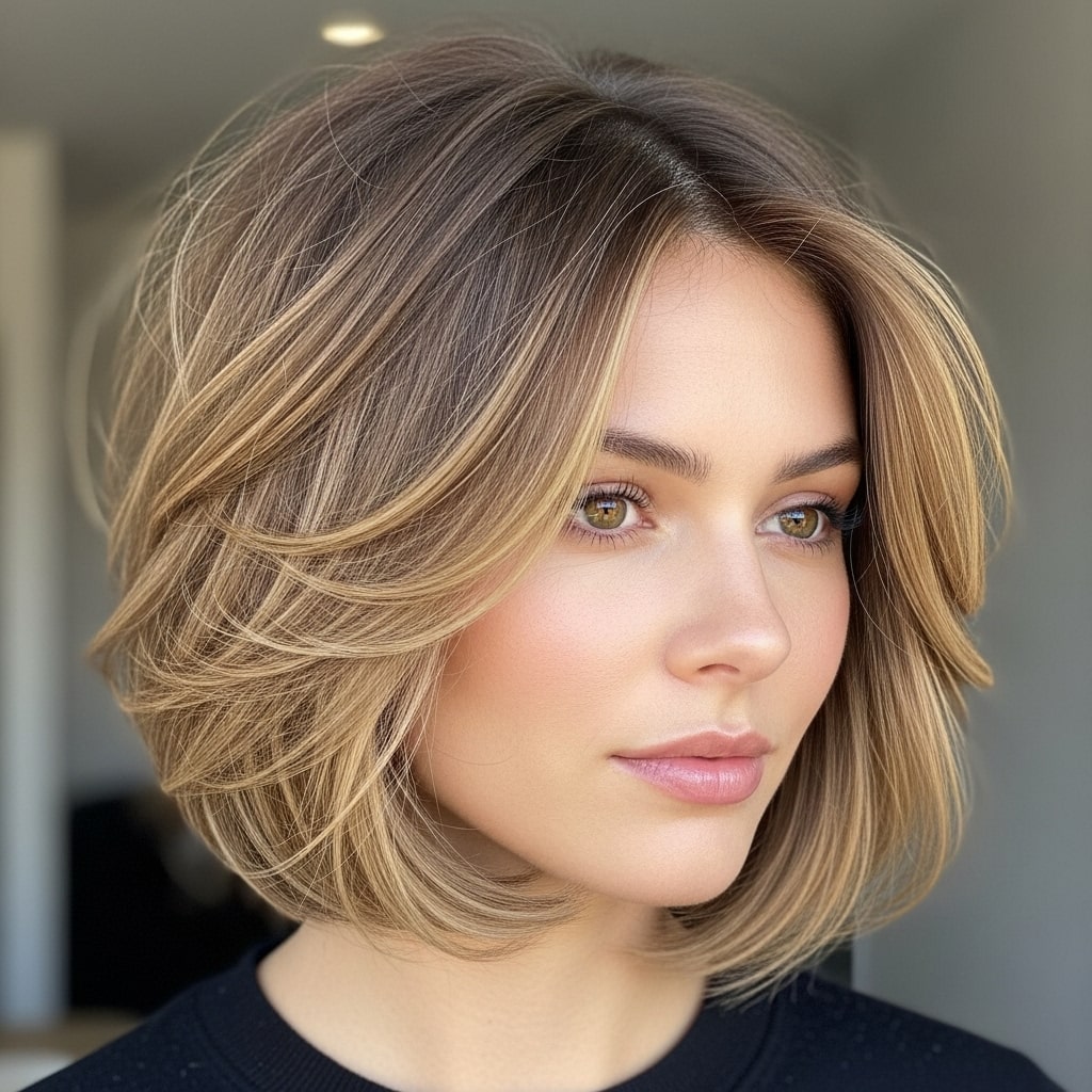 Textured Bob Hairstyle.