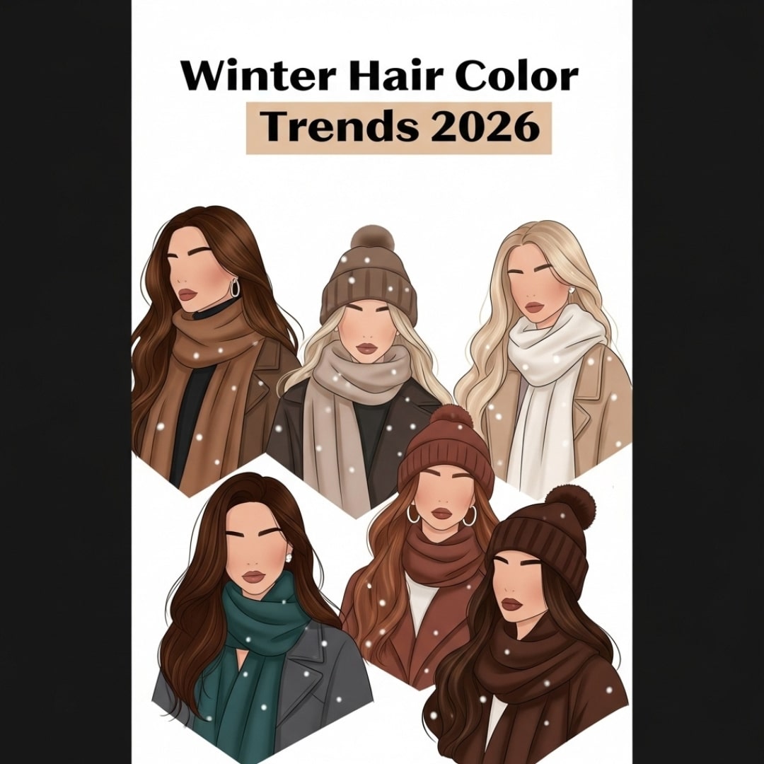 Winter Hair Color Ideas 2026 – 30 Cozy & Trendy Shades You’ll Love.