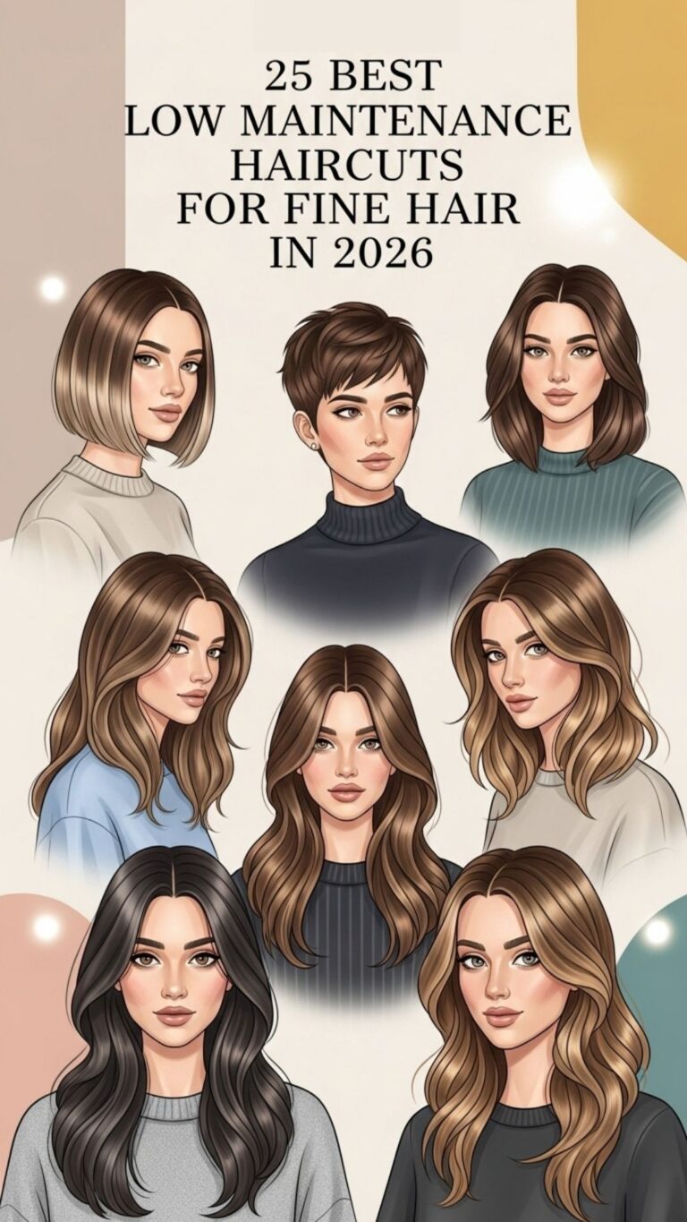 25 Best Low Maintenance Haircuts for Fine Hair in 2026