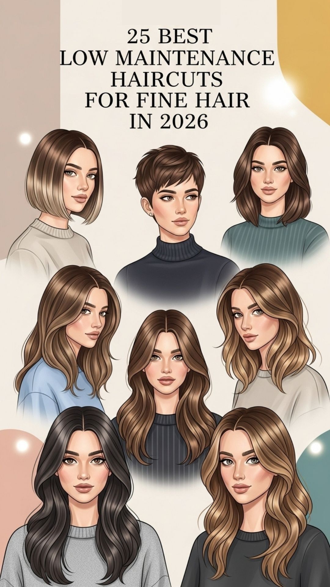 25 Best Low Maintenance Haircuts for Fine Hair in 2026