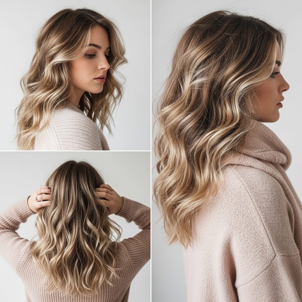 Textured and Loose Winter Hairstyles Haircut for Winter hairstyles.