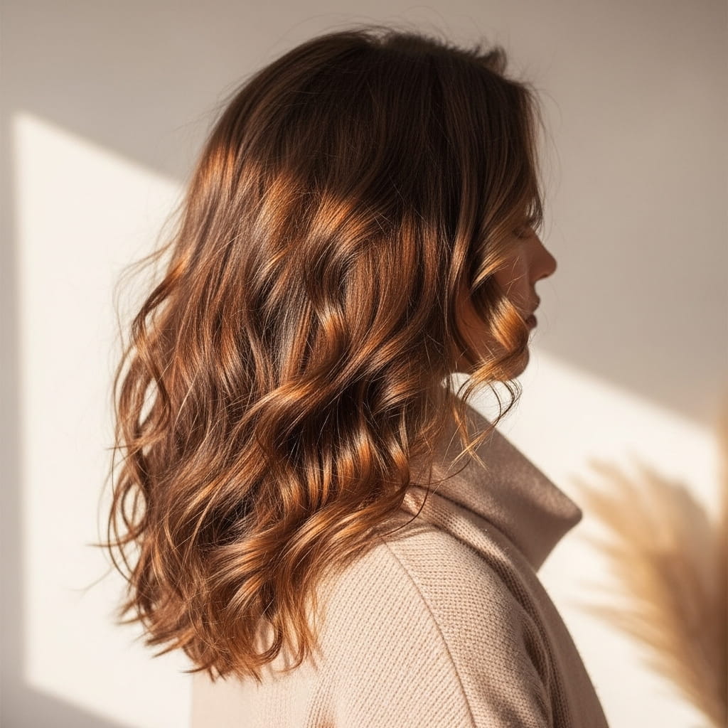 Natural Air-Dried Curls Haircut for Winter hairstyles.