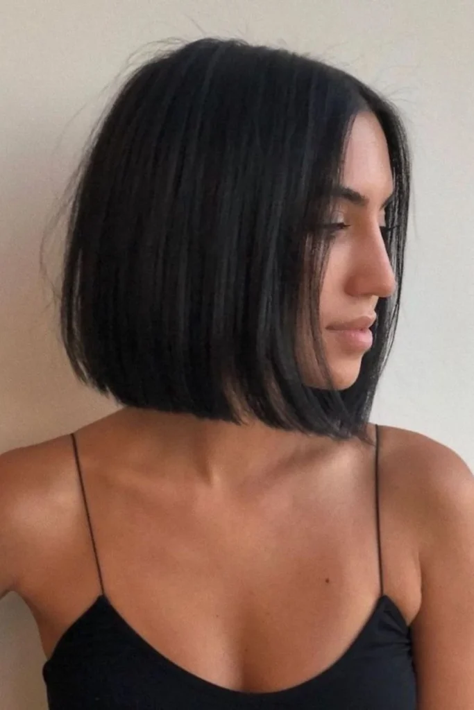 Blunt Chin Length Bob for Fine Hair