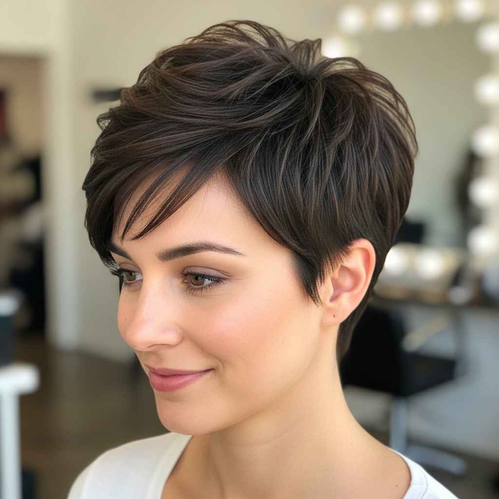Collarbone length cut with face-framing pieces Hairstle