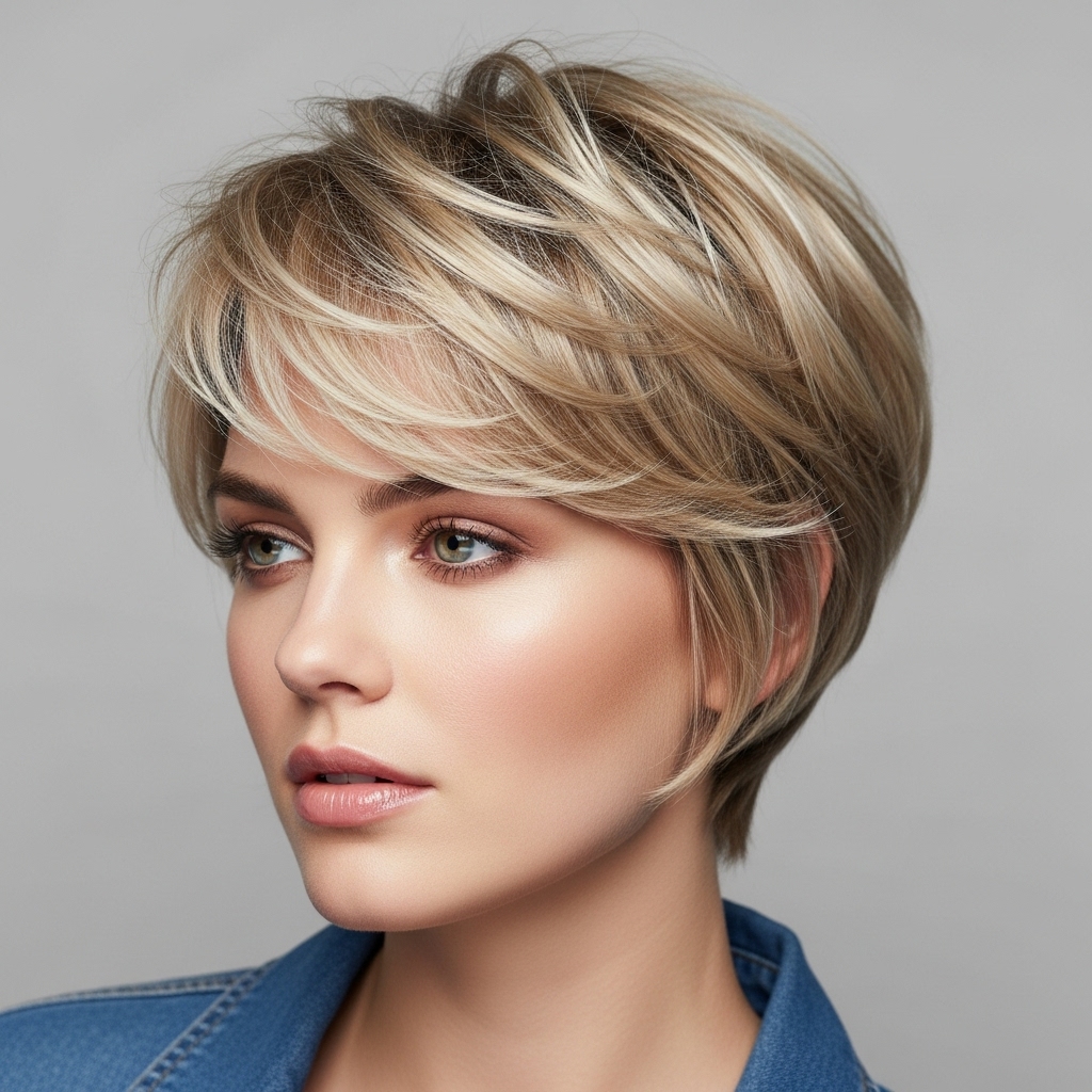 Feathered Pixie Cut for Fine Hair