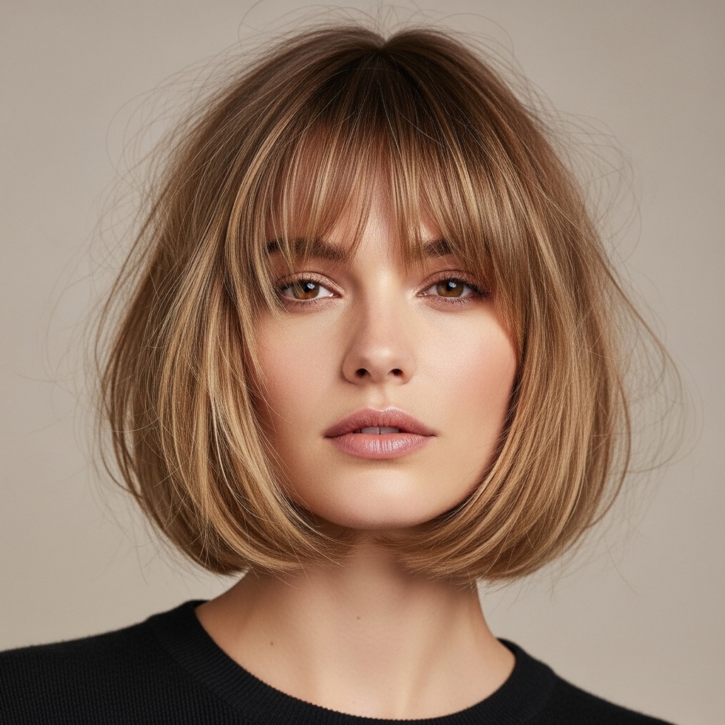 French Bob with Wispy Fring