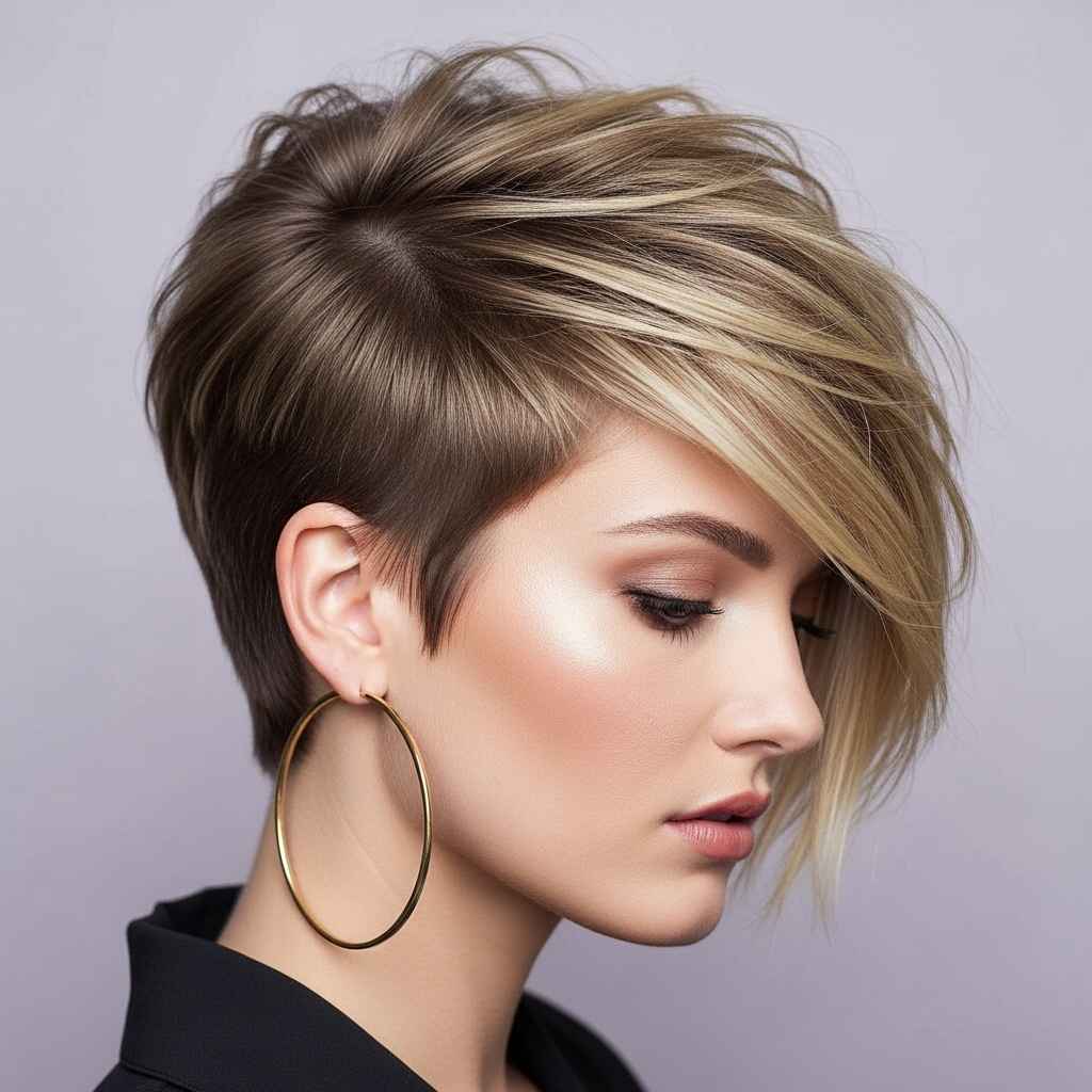 Pixie Cut with Long Crown Hairstyle
