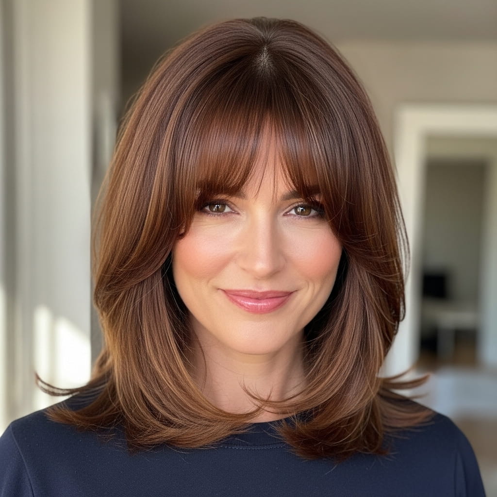 Shoulder-Length Blunt Lob