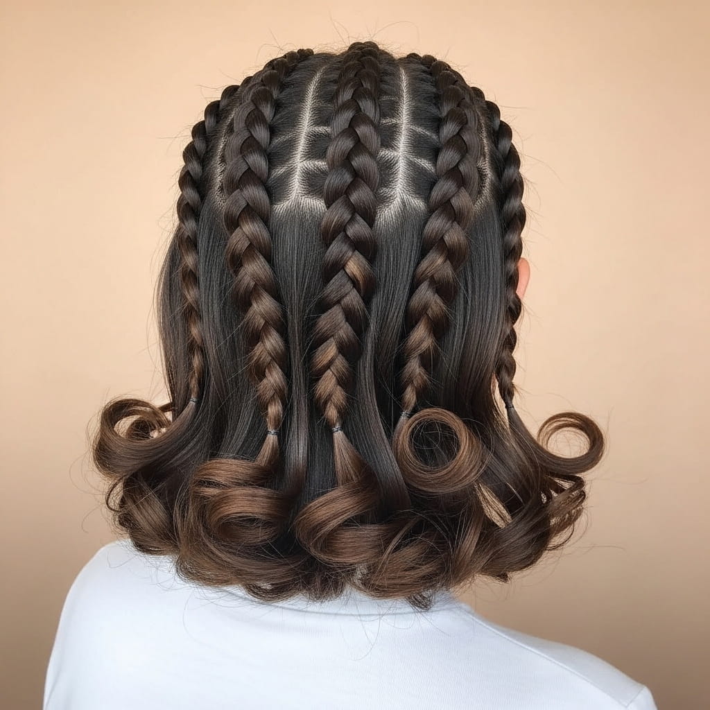 Bob French Curl Braids