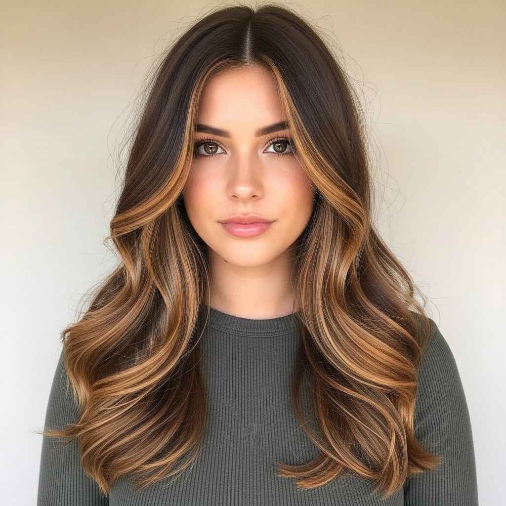 Golden Brunette Hair Color