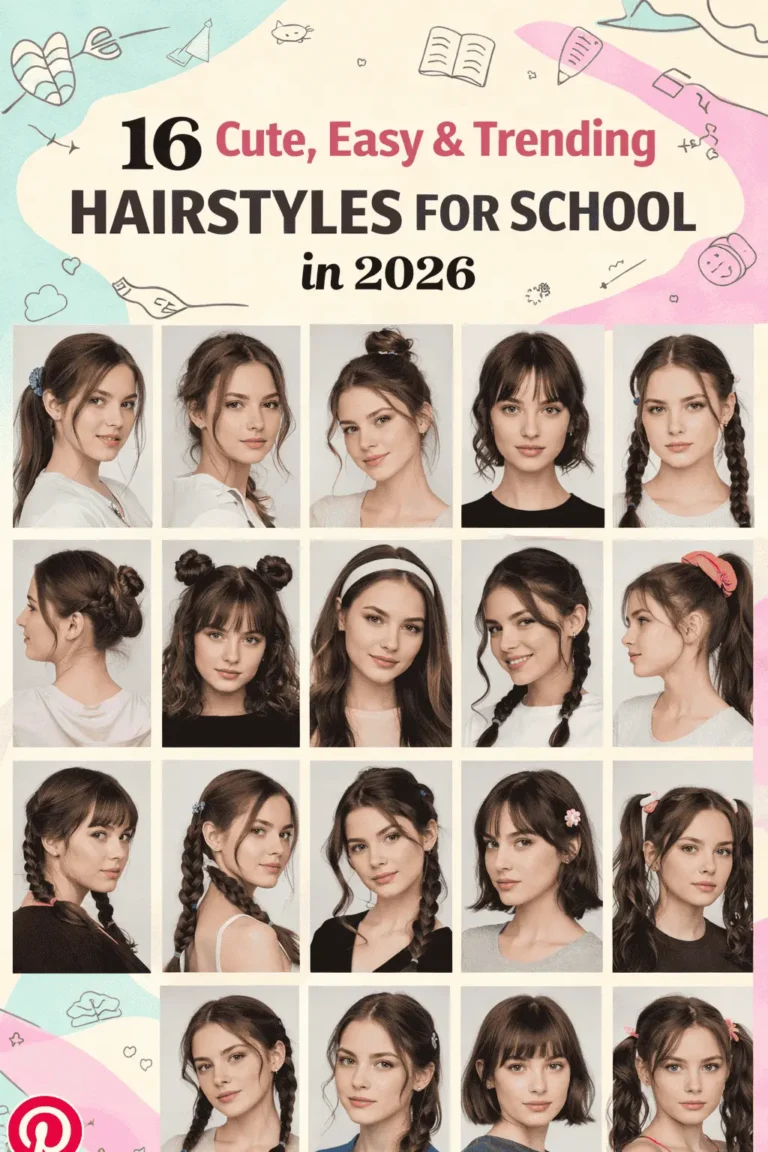16 Cute, Easy & Trending Hairstyles for School in 2026