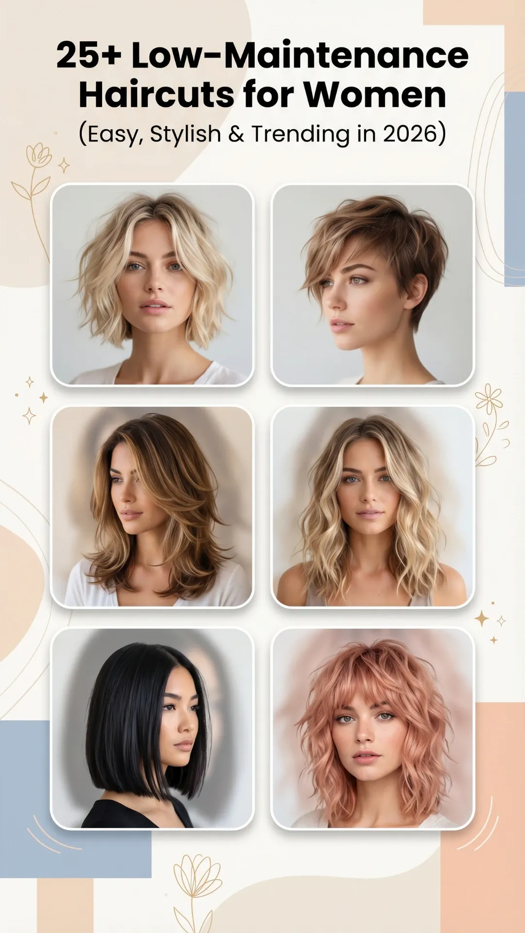 25+ Low-Maintenance Haircuts for Women (Easy, Stylish & Trending in 2026)