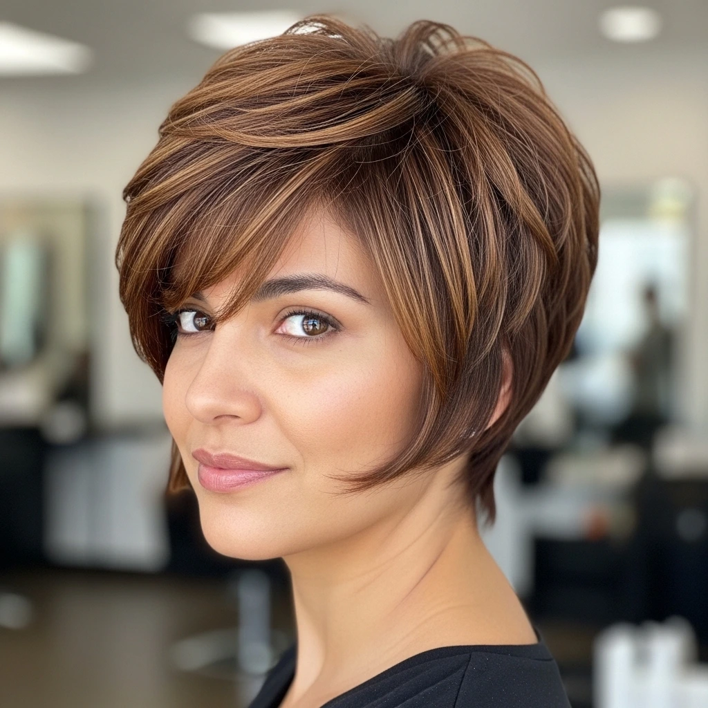 3. Layered Bixie Haircut