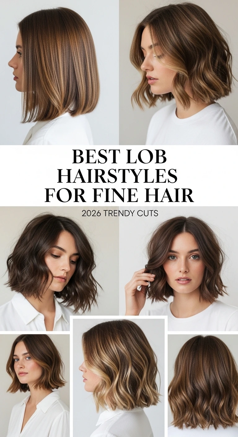 Best Lob Hairstyles for Fine Hair (2026 Trendy Cuts)