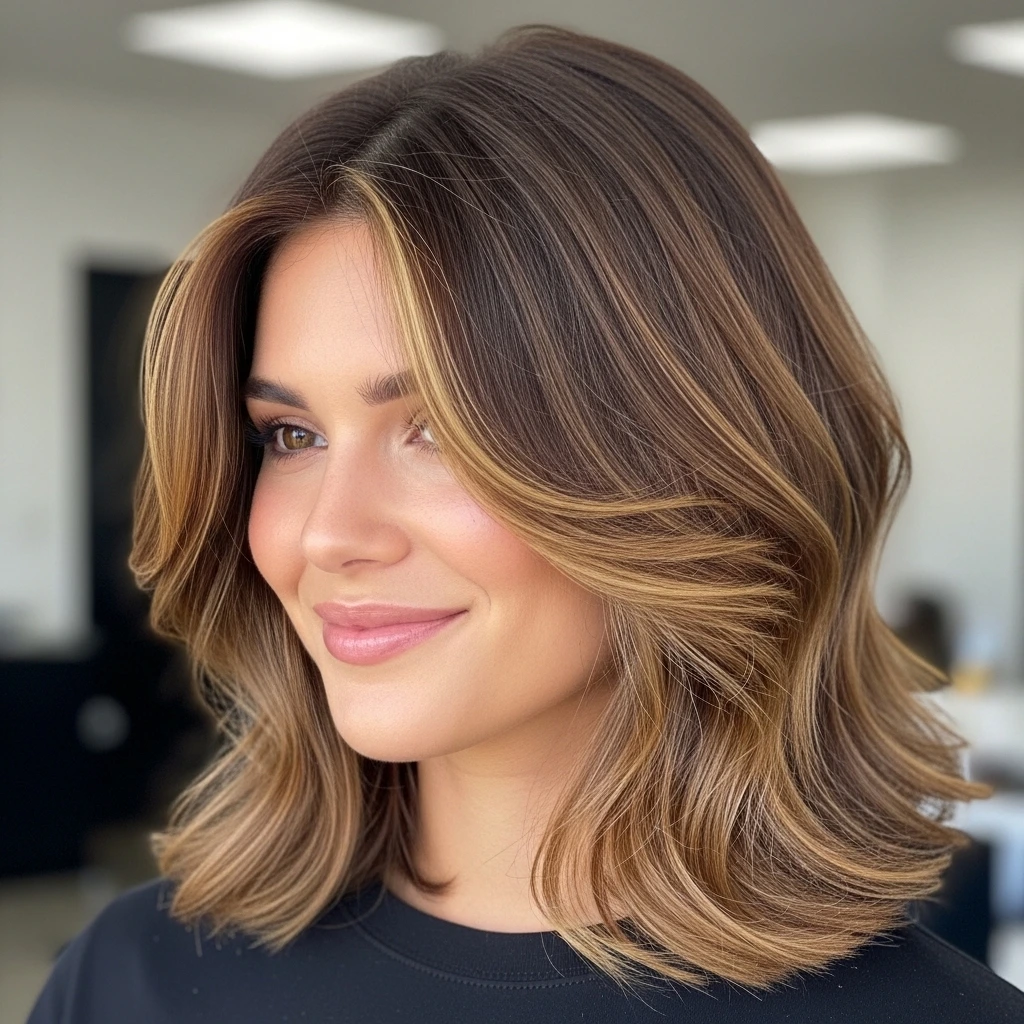 Collarbone Lob with Face Framing