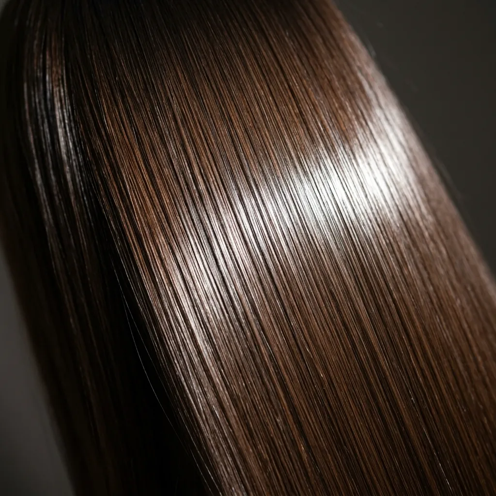 1. Glass Hair Straight Blowout