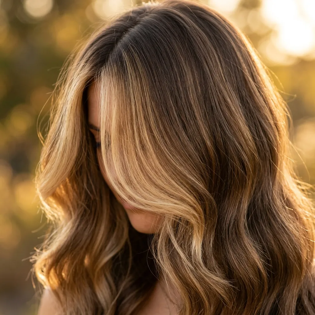 1. Money-Piece Balayage Framing