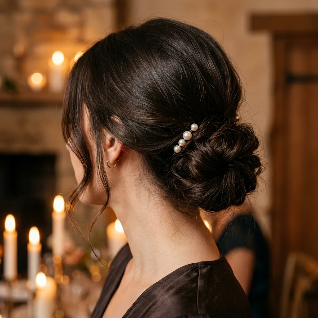 1. The Undone Low Bun