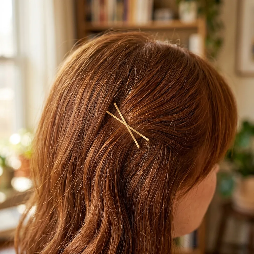 10. Bobby Pin Side-Swept Bangs