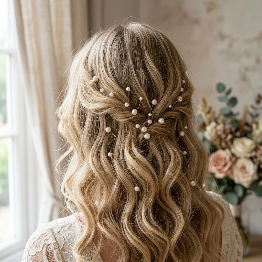 10. Pearl Hairpin Scattered Waves 