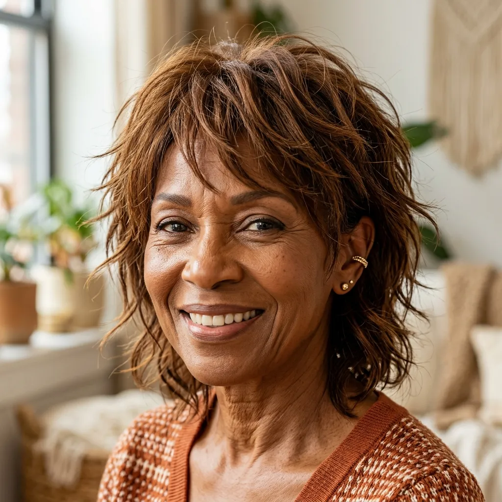 10. Textured Shag Weave for Added Volume Without Bulk
