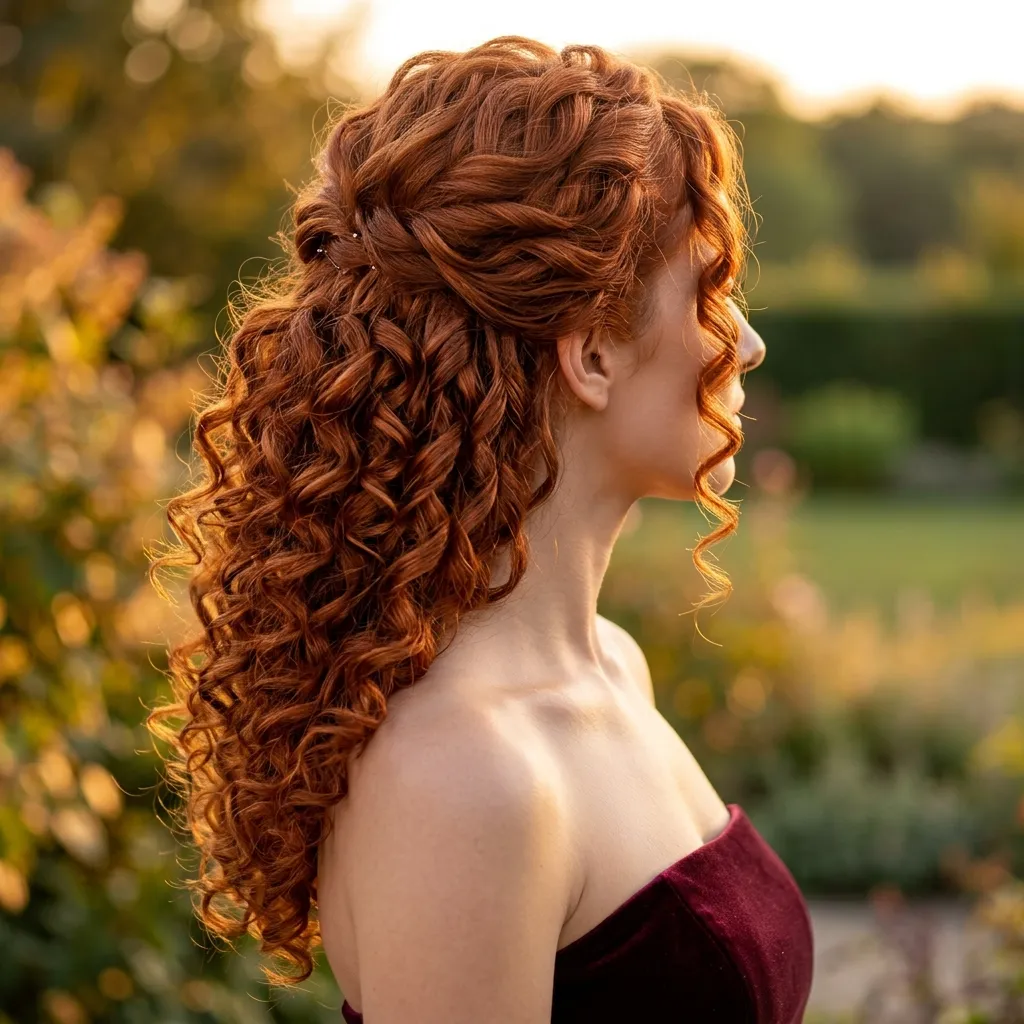 11. Copper Red Curls for Warm Undertones