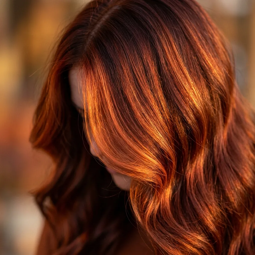 11. Copper-Toned Face-Framing Pieces
