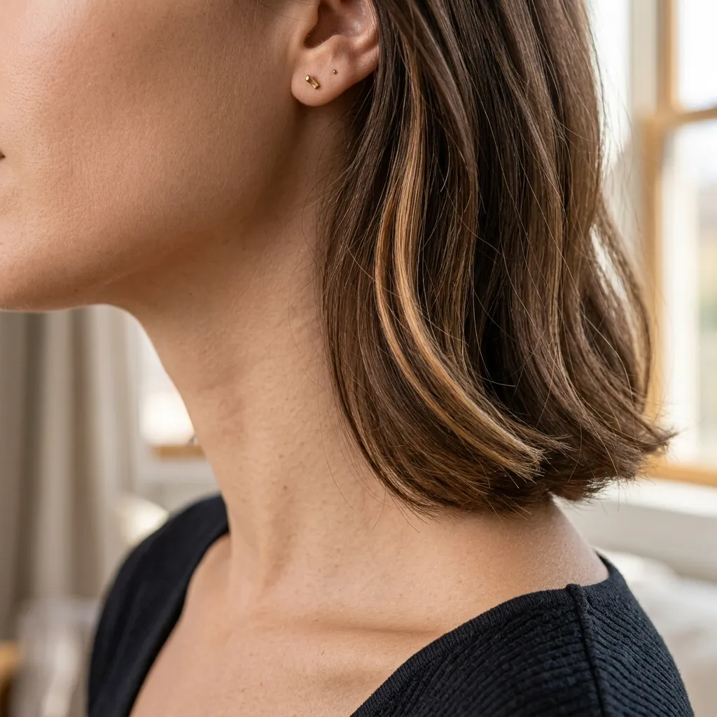 11. Face-Framing Contour Highlights