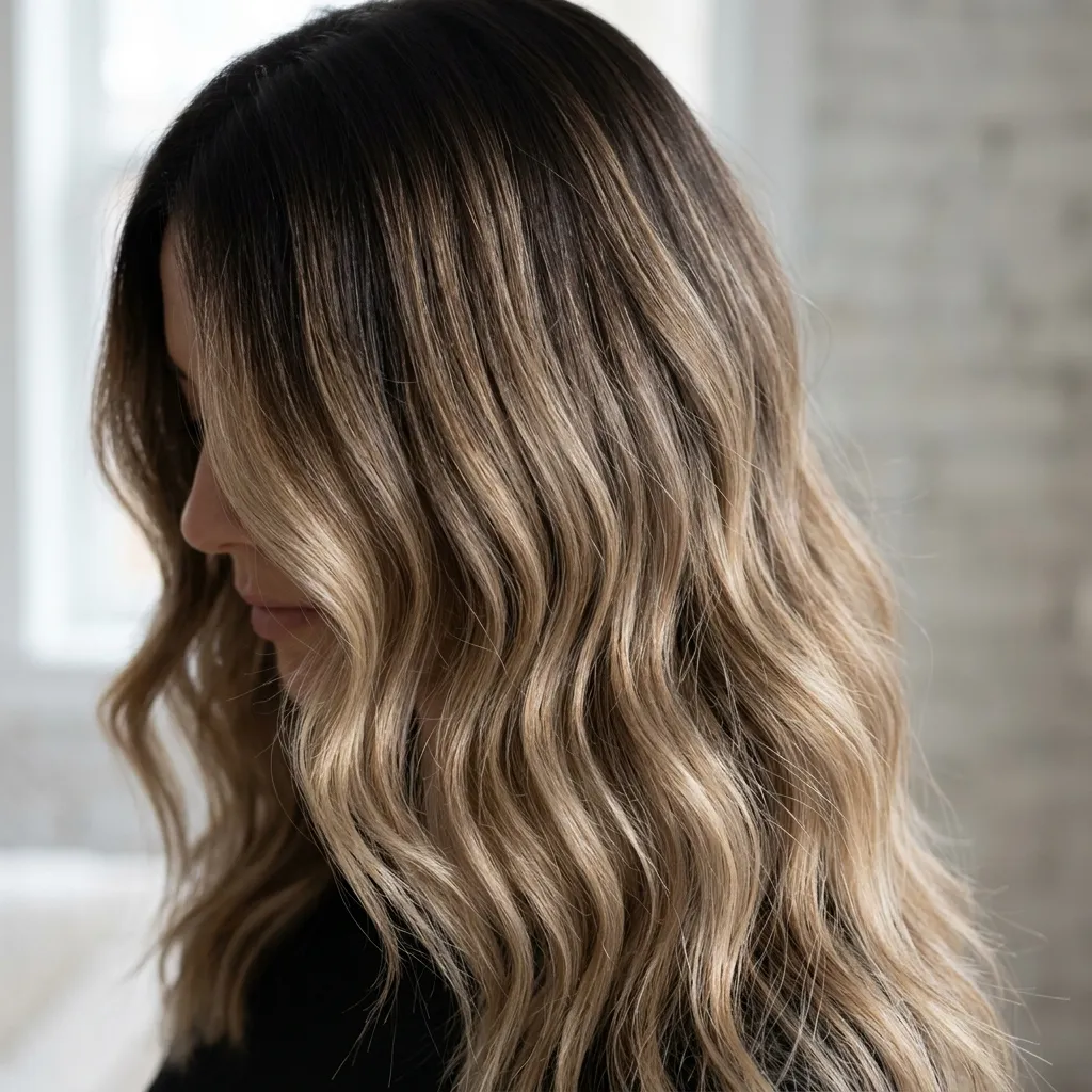 11. Golden Honey Balayage with Subtle Ash Undertone
