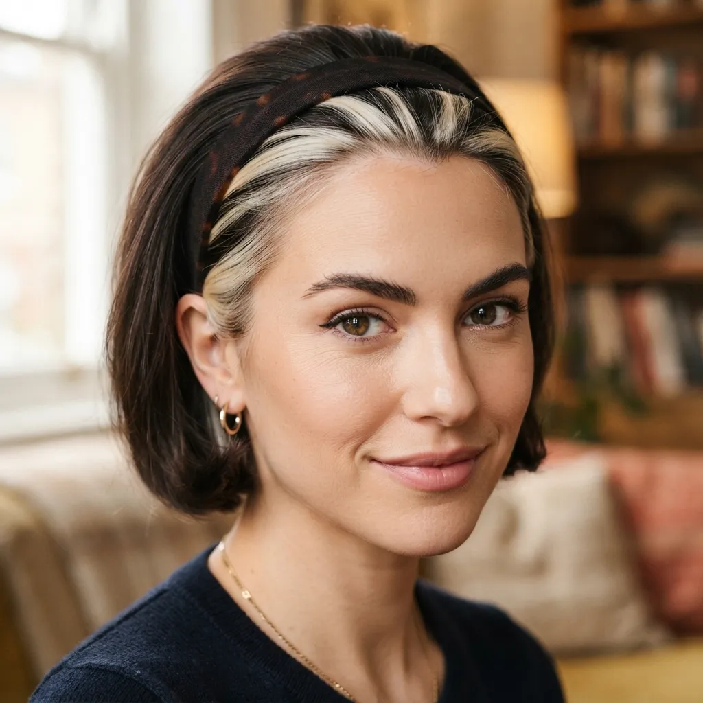 11. Headband Tuck Peekaboo Reveal
