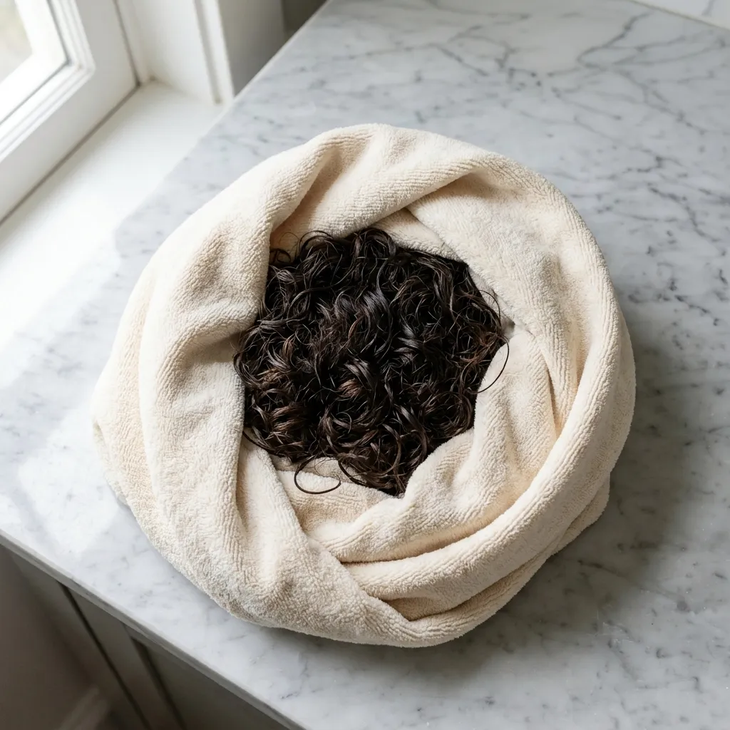 11. Switch to the Plopping Method for Curly and Wavy Hair