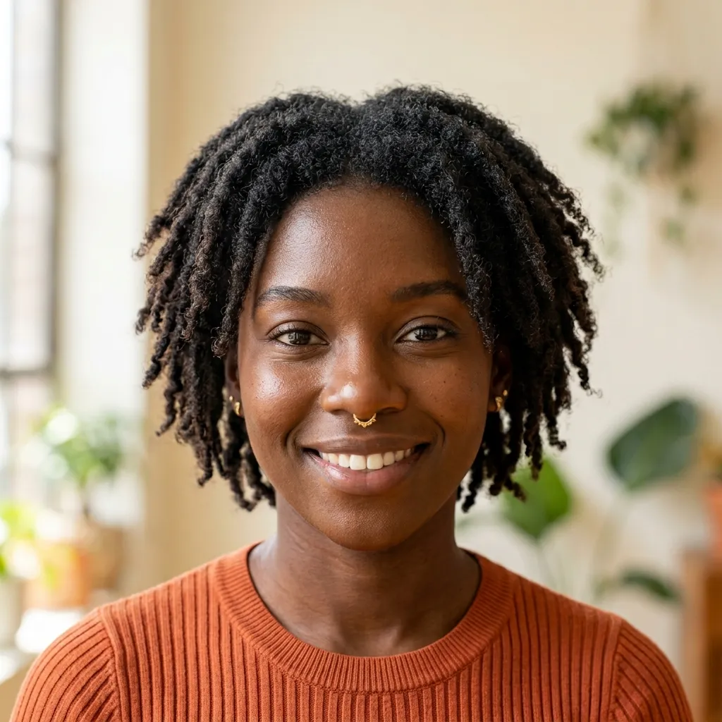 12. Kinky-Coily Natural-Textured Invisible Locs