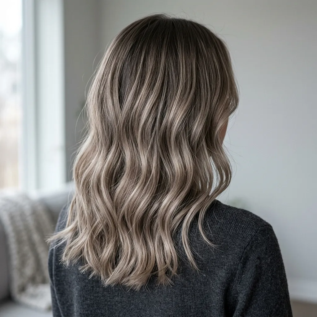 12. Smoky Bronde Ash Balayage